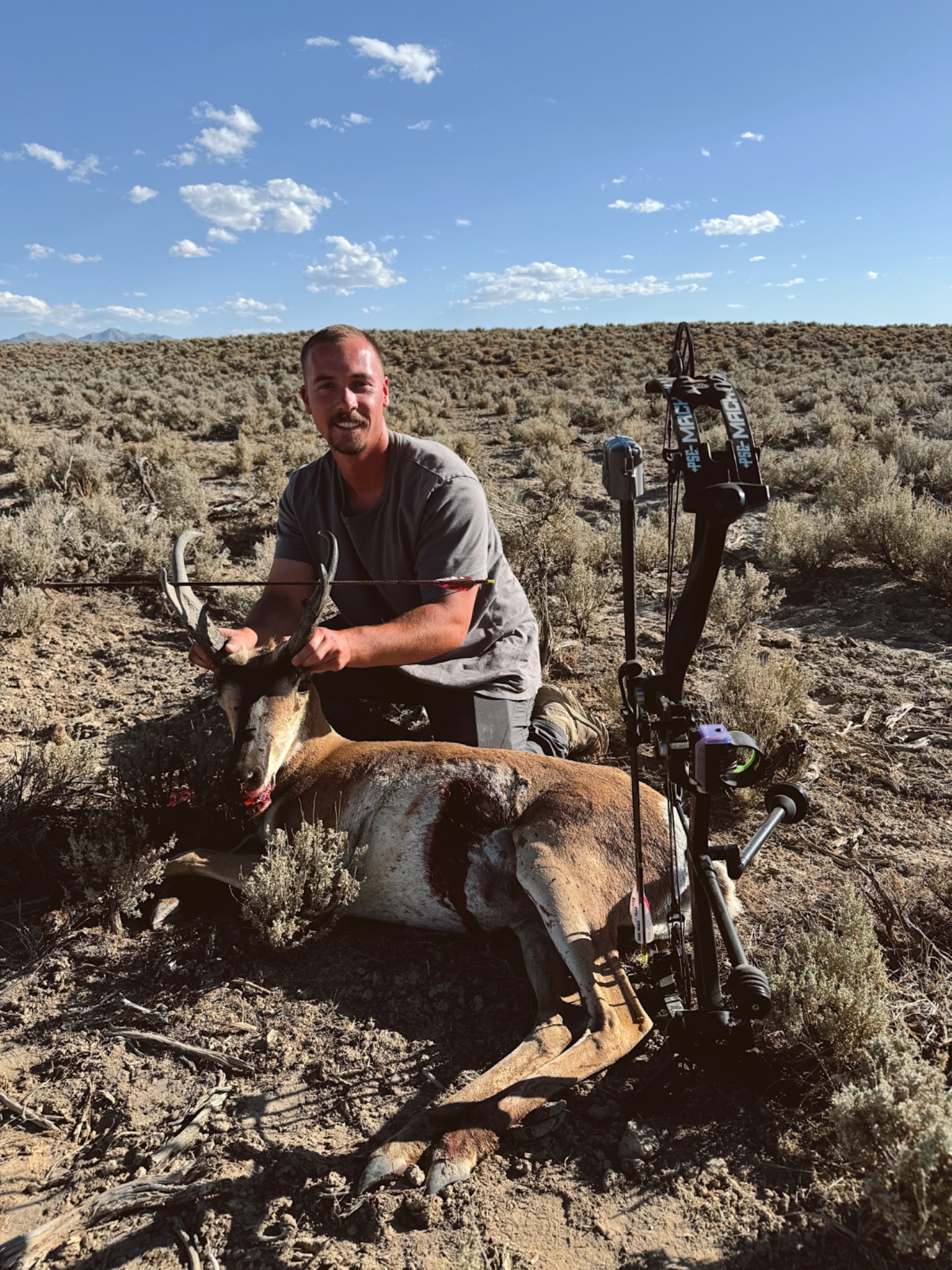 Madi and I spent 20+ Hrs in the blind over this water. He gave us the slip one time but we got him the 2nd. Such a pretty smart animal. If it wasn’t archery I think I would have enjoyed more spot n stalk.