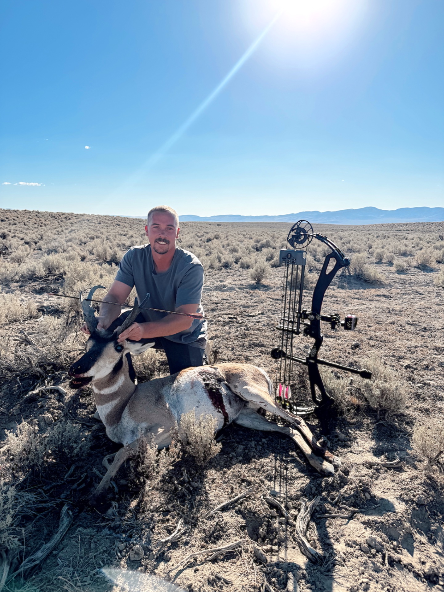 Madi and I spent 20+ Hrs in the blind over this water. He gave us the slip one time but we got him the 2nd. Such a pretty smart animal. If it wasn’t archery I think I would have enjoyed more spot n stalk.