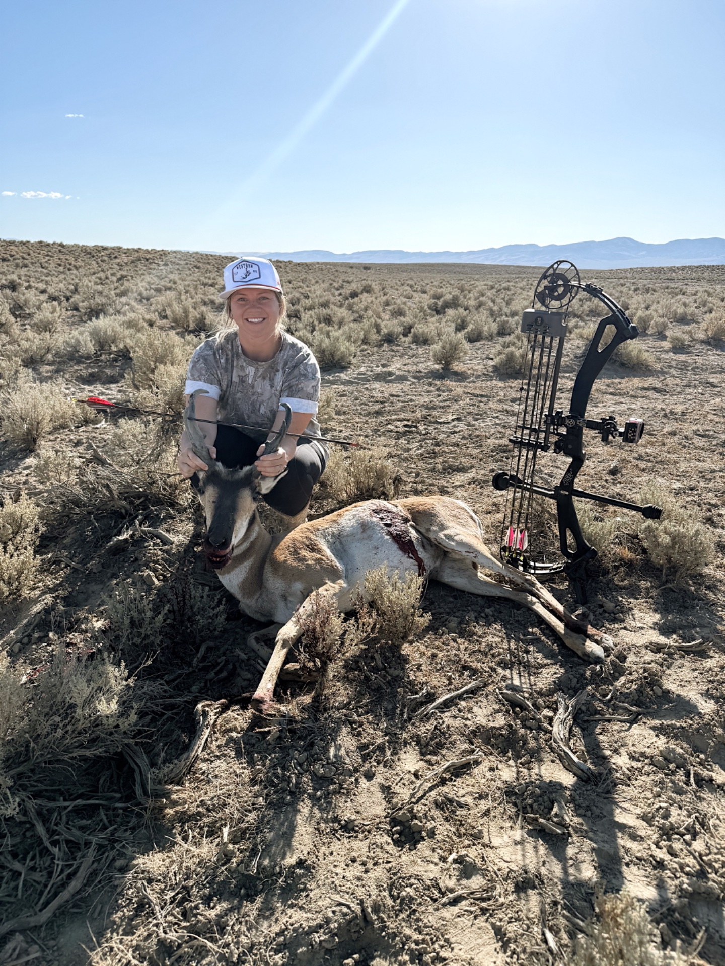 Madi and I spent 20+ Hrs in the blind over this water. He gave us the slip one time but we got him the 2nd. Such a pretty smart animal. If it wasn’t archery I think I would have enjoyed more spot n stalk.